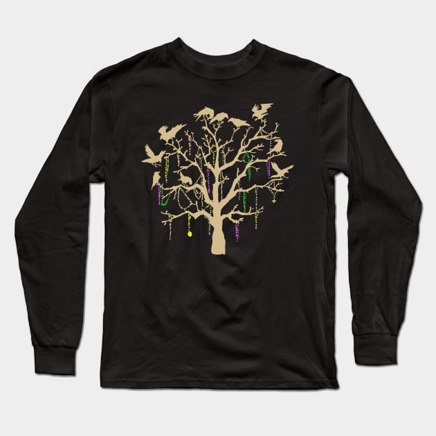 The Birds and the Beads Long Sleeve T-Shirt by Mike Hampton Art